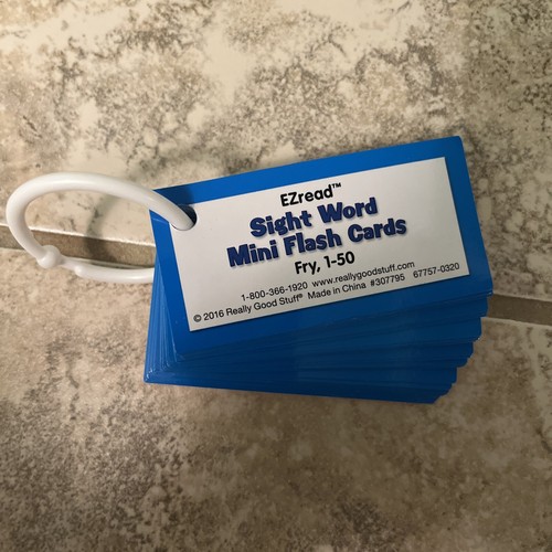 Read sight word mini schede - read,