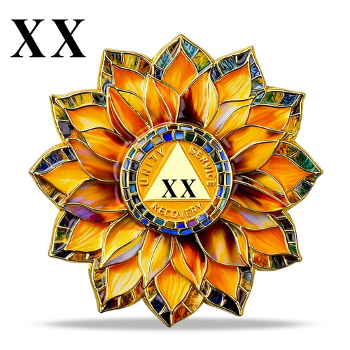Moneta girasole anni - moneta,