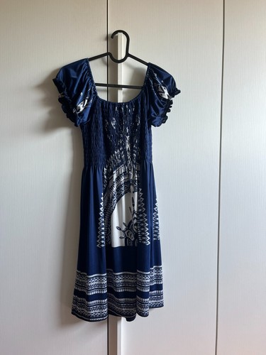 Vestito donna blu boho - vestito,