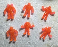 Exogini Arancioni Prima Serie Lotto di 6 Personaggi Vintage per Collezioni