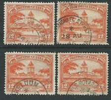 BR GUIANA 1940s pmks of