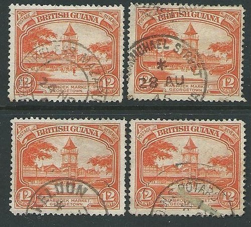 Guiana 1940s pmks of - br,