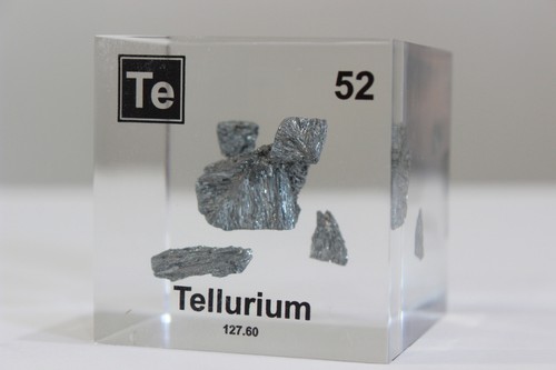 Cubo elemento tellurio - elemento,