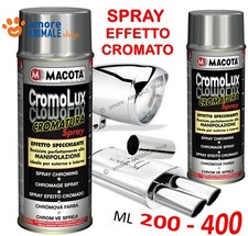 MACOTA CROMOLUX → Vernice Cromata Spray - Cromatura Resistente al Calore Cromo