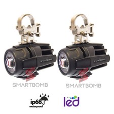 2 faretti moto led con staffe