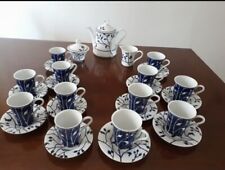 Servizio da the e caffè in porcellana Richard Ginori, nuovo, Mod. Creta