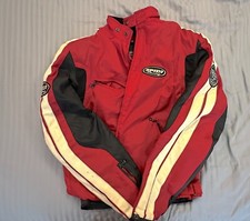 Giacca da moto vintage SPIDI RACING XL colore red rosso interno staccabile.