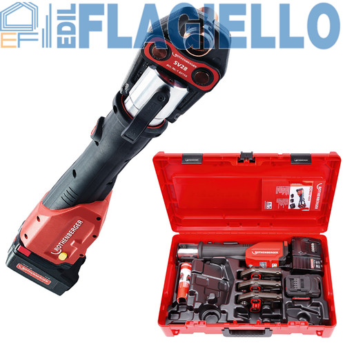 Kit pressatrice batteria con - pressatrice, a