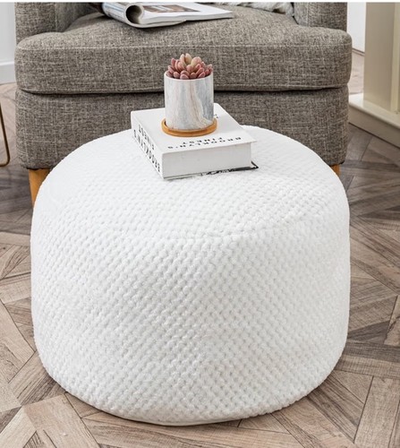 Unstuffed floor pouf soft - soft, foot
