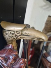 Bastone Antico  Con Testa D'Aquila 