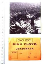 RIPRODUZIONE biglietto + foto palazzetto PINK FLOYD 19 giugno 1971 ITALY