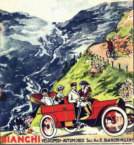 Pubblicita 1908 auto bici - 1908,