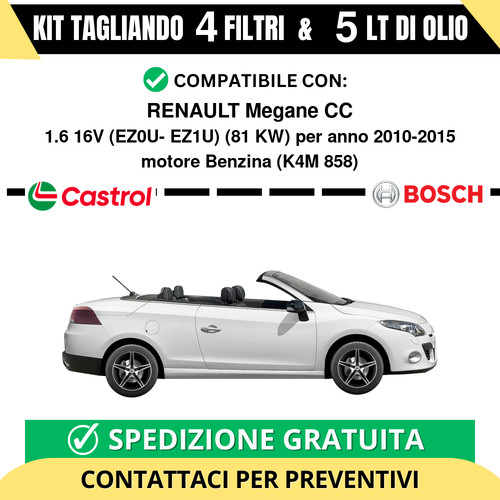 Tagliando per renault megane - per,