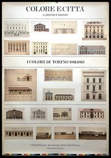 1980ca * Manifesto, Poster Arte "Colore e Città - I Colori di Torino 1801 - 1863