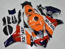 Per 08-11 CBR1000RR Kit Carena Carrozzeria Stampo Iniezione ABS Blu Arancione Repsol