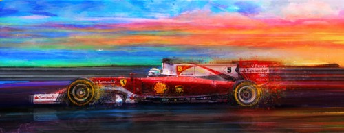 Stampa tela ferrari f1 - ferrari,