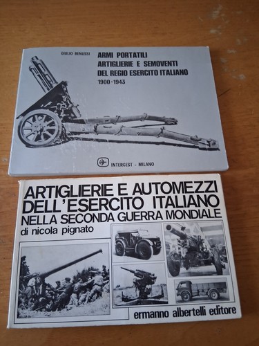 Due libri artiglieria - libri,