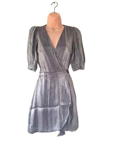 Abito zara grigio argento - grigio,