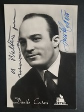 Tenore - Daniele Cestari nato a Legnago (Verona). Autografo originale.