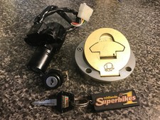 Ducati 750SS 900SS 916 748 set serratura tappo benzina carburatore accensione sedile 1 chiave