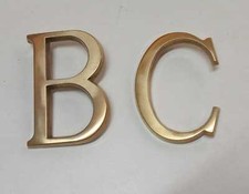 LETTERA PER NUMERO CIVICO IN OTTONE H. CM. 8 CASA PALAZZO UFFICIO ESTERNI