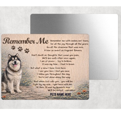 Insegna metallo memoriale cane - insegna,