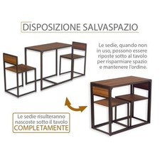 Set tavolo bar con sedie da