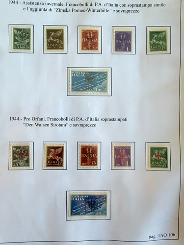 Francobolli lubiana 1944 - francobolli,