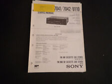 Manuale di servizio originale schema elettrico Sony XR-7040 7041 7042 U110