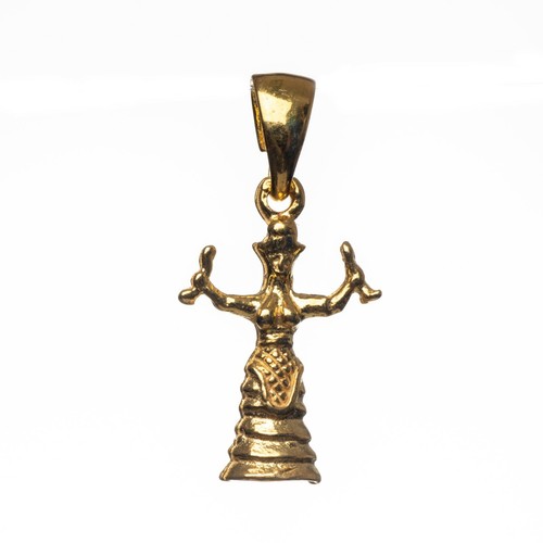 Ciondolo oro dea greca - in,