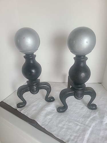 Camino ghisa andirons con - camino,