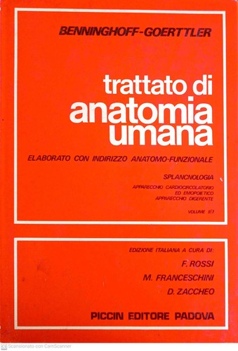 Trattato anatomia umana - trattato, di
