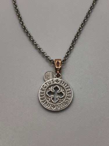 Collana argento e oro - argento,