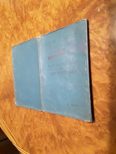 Libretto carta circolazione - carta,