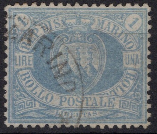 San marino 1894 - stemma, 1