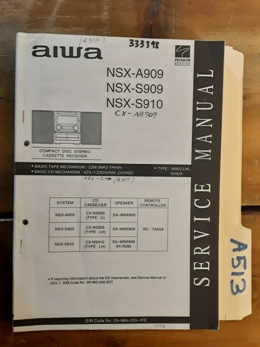 Aiwa nsx a909 - nsx-a909, s909