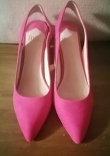 Slingback scamosciata rosa