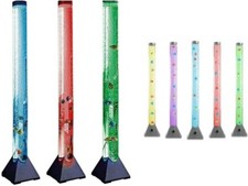 Splendida lampada torre a bolle LED che cambia colore 90 cm pavimento tubo acqua