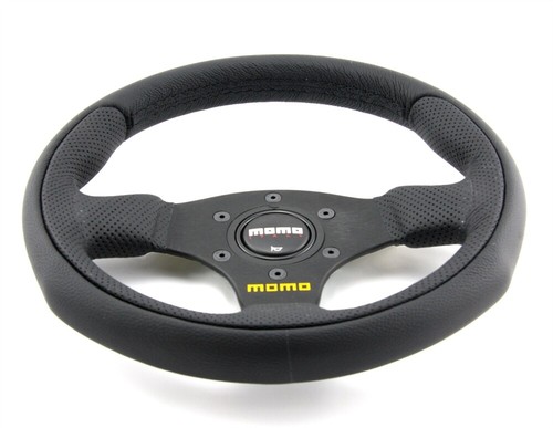 Volante sportivo pelle momo - pelle,