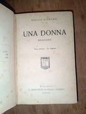 Sibilla Aleramo Una Donna Terza Edizione Rara 1921 Bemporad Firenze