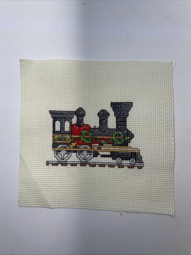 Treno natale cucito croce - di,