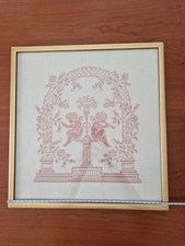 QUADRO RICAMATO A MANO CON