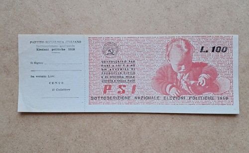 Sottoscrizione 100 lire - sottoscrizione,