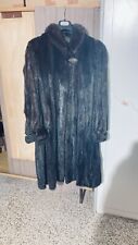 Pelliccia vera di Visone vintage da donna marrone taglia 48/50