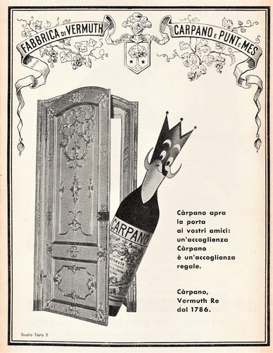 Pubblicita 1957 carpano - pubblicita', re
