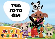 Cialda BING Coniglio Decorazione Torta Ostia o Zucchero con FOTO senza glutine e