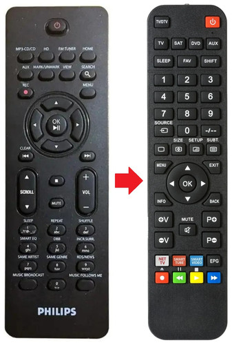 Telecomando adatto per philips - telecomando,