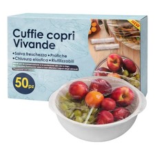 50 cuffie copri alimenti per