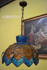 Lampadario anni 70 stile Art Nouveau