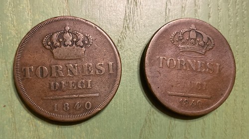 Tornesi 1840 variante - 1840, e